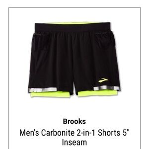 Men's Carbonite 2-in-1 Shorts 5" Inseam